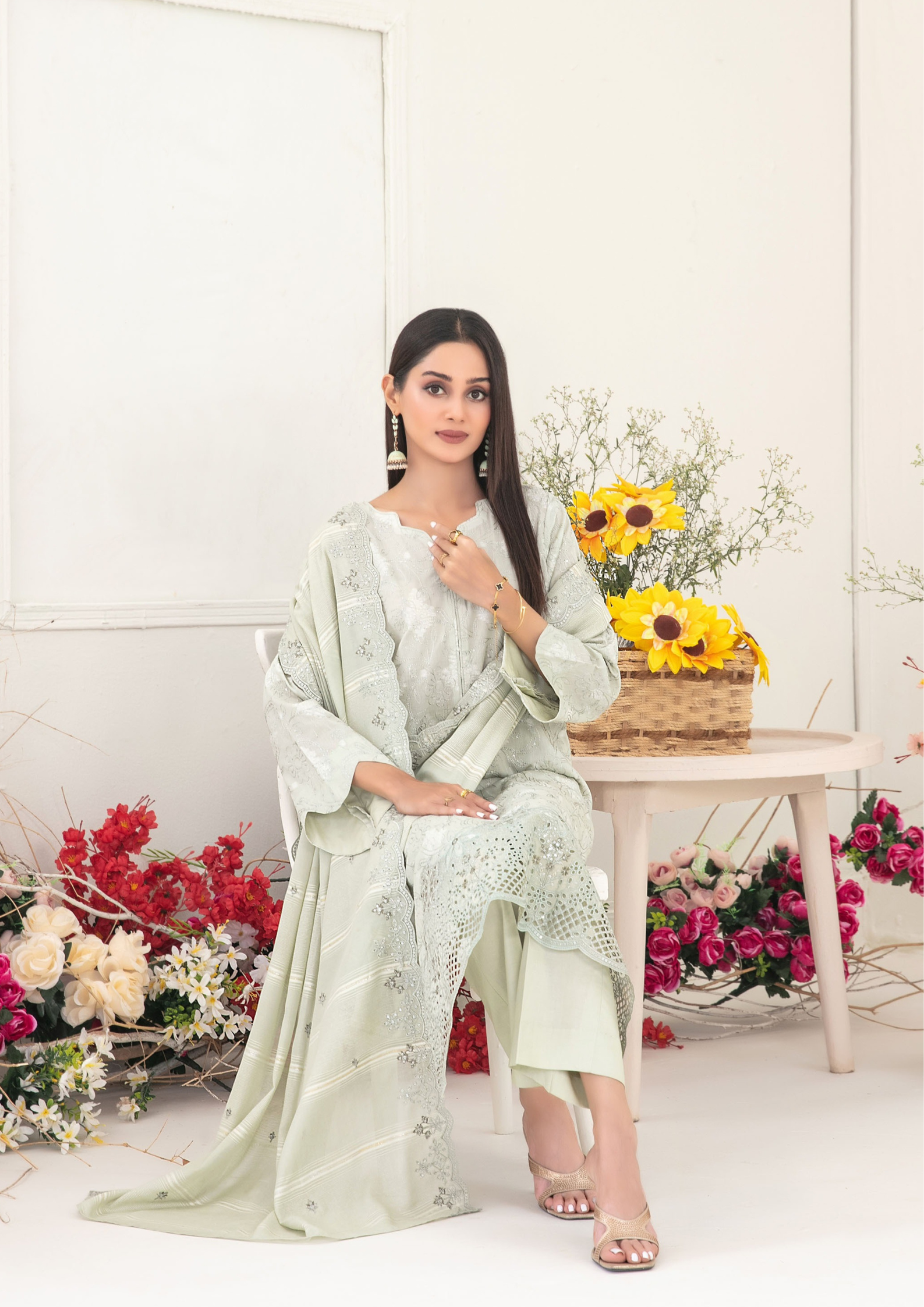 SOGHAT - Unstitched 3-Piece Embroidered Lawn