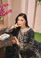 SHEESH MAHAL - Semi Stitched 3 - Piece Embroidered