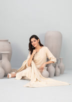 ANEZA - Unstitched Fancy Leather Peach