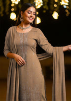 TABASSUM - Embroidered Dhanak