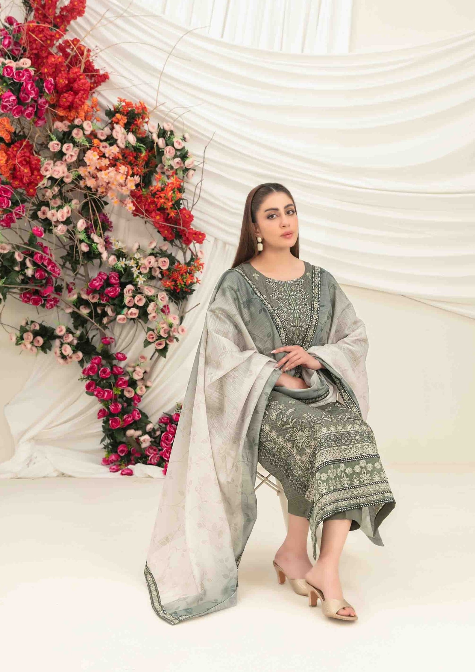 ZAFRAH - Semi Stitched Embroidered Viscose