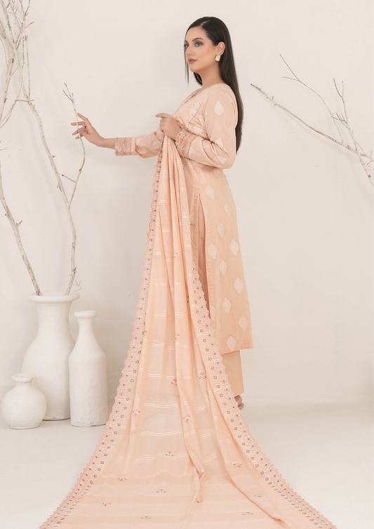 ZEENAT - Unstitched 3-Piece Broshia Banarsi