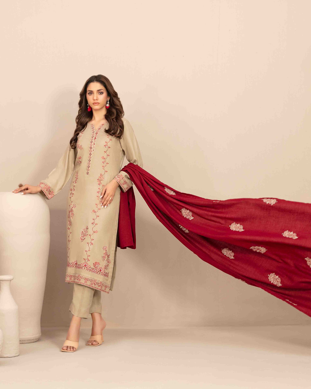INAYA - Semi Stitched Embroidered