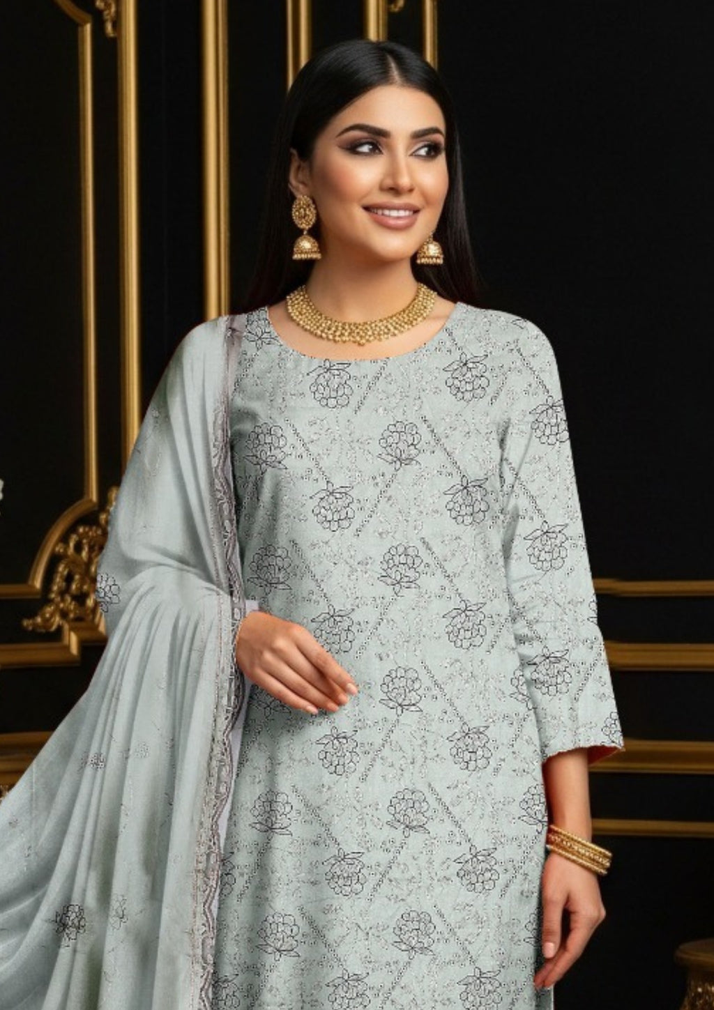 BULBUL - Unstitched Pashmina Dhanak