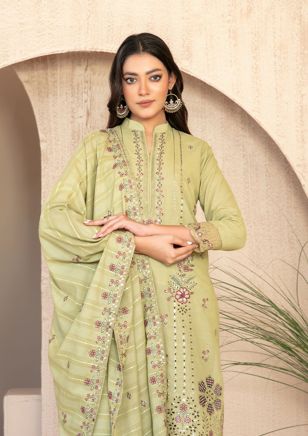 AYZEL - Unstitched Embroidered Karrandi