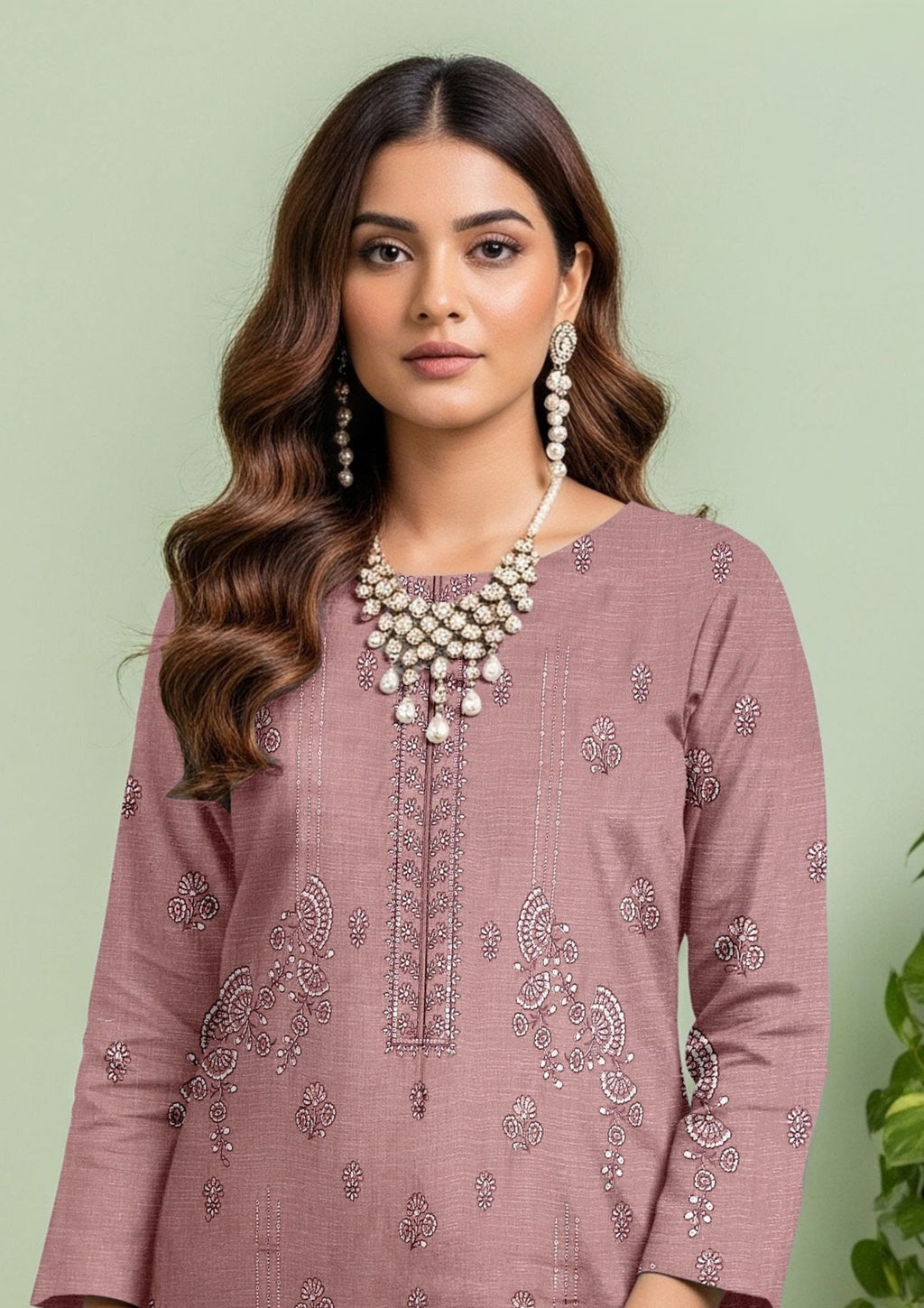 JAL PARI - Unstitched 3-PCS Embroidered