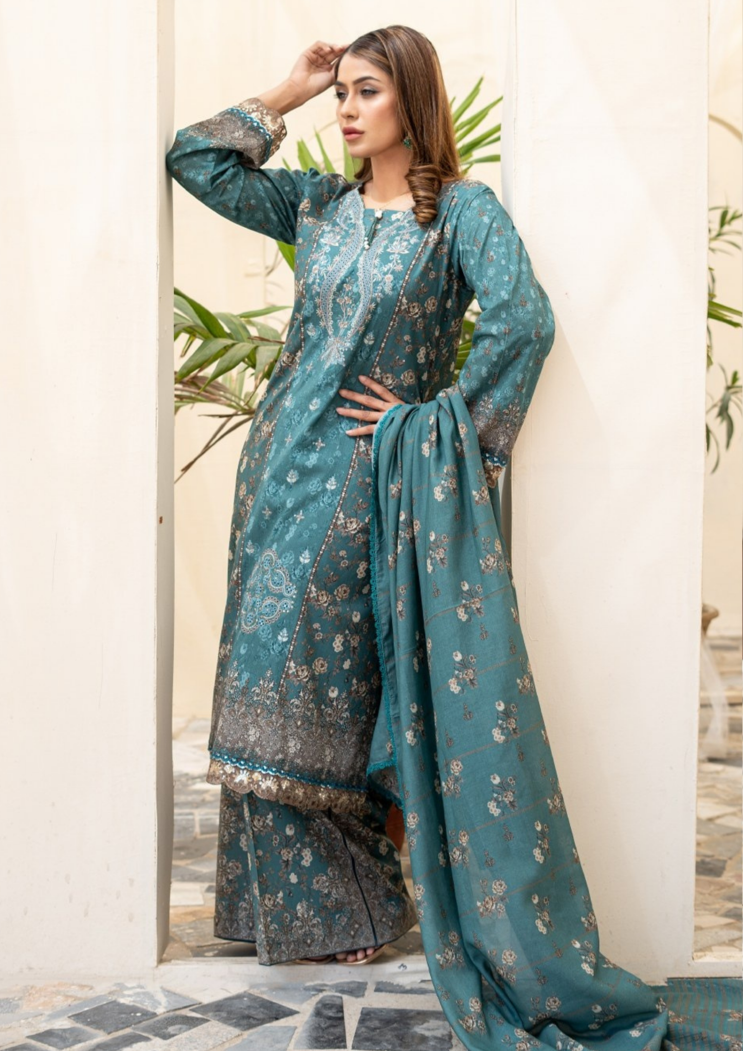 SAJAL - Unstitched 3-Piece Digital Lawn