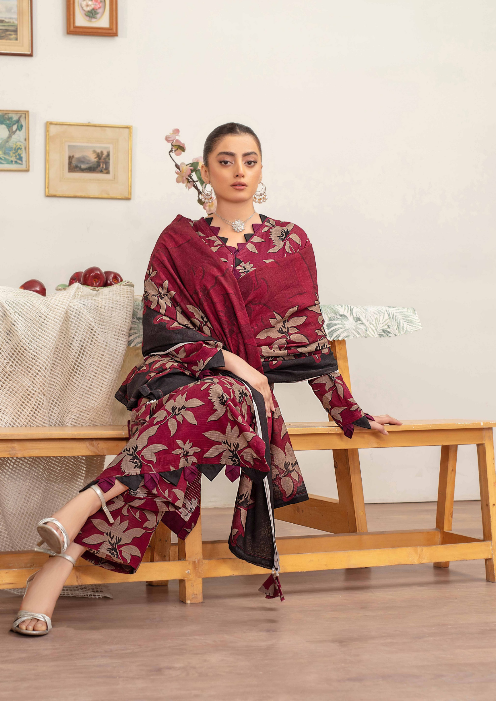 AROOHI - Unstitched 3-Piece Printed Lawn