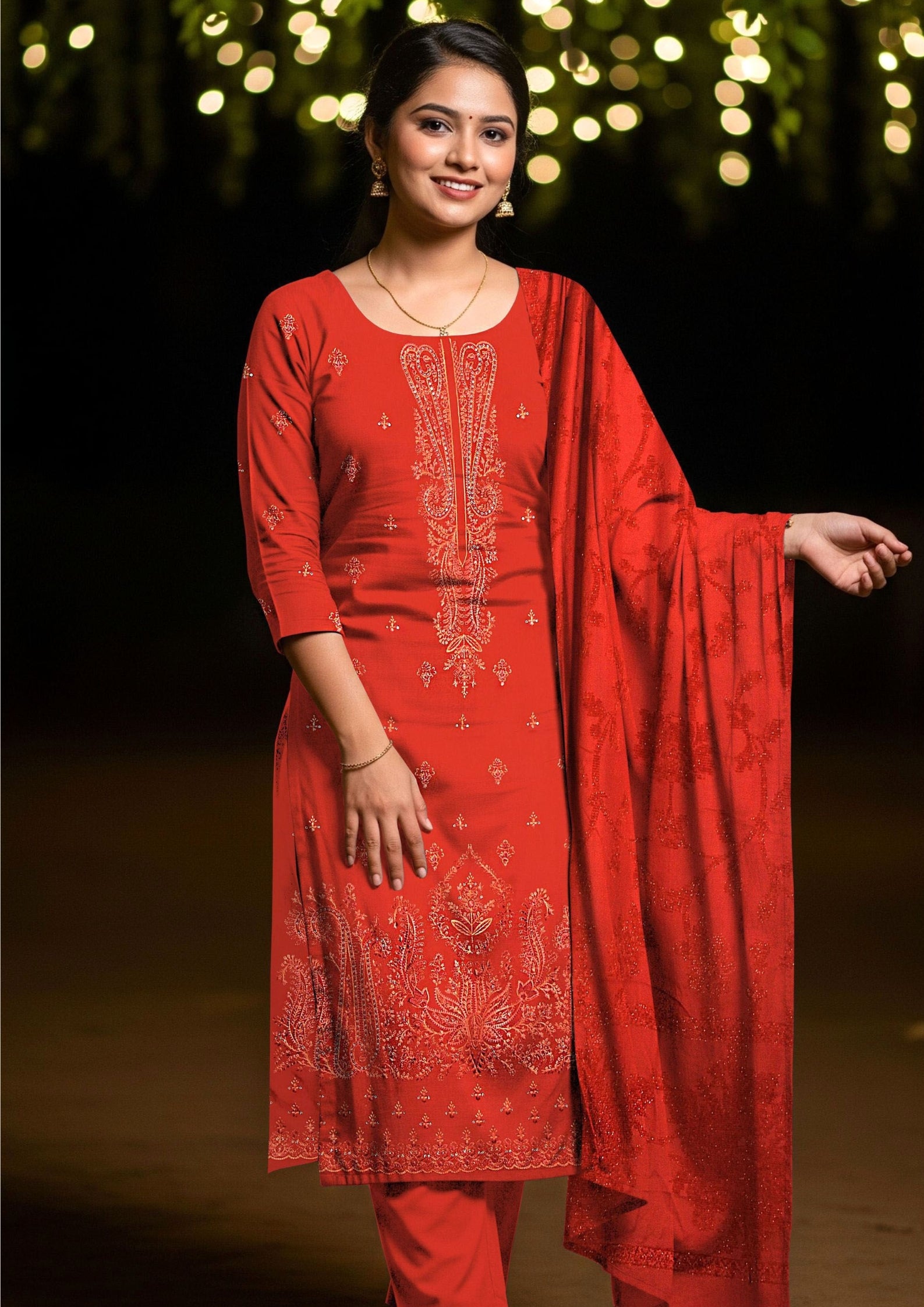 TABASSUM - Embroidered Dhanak