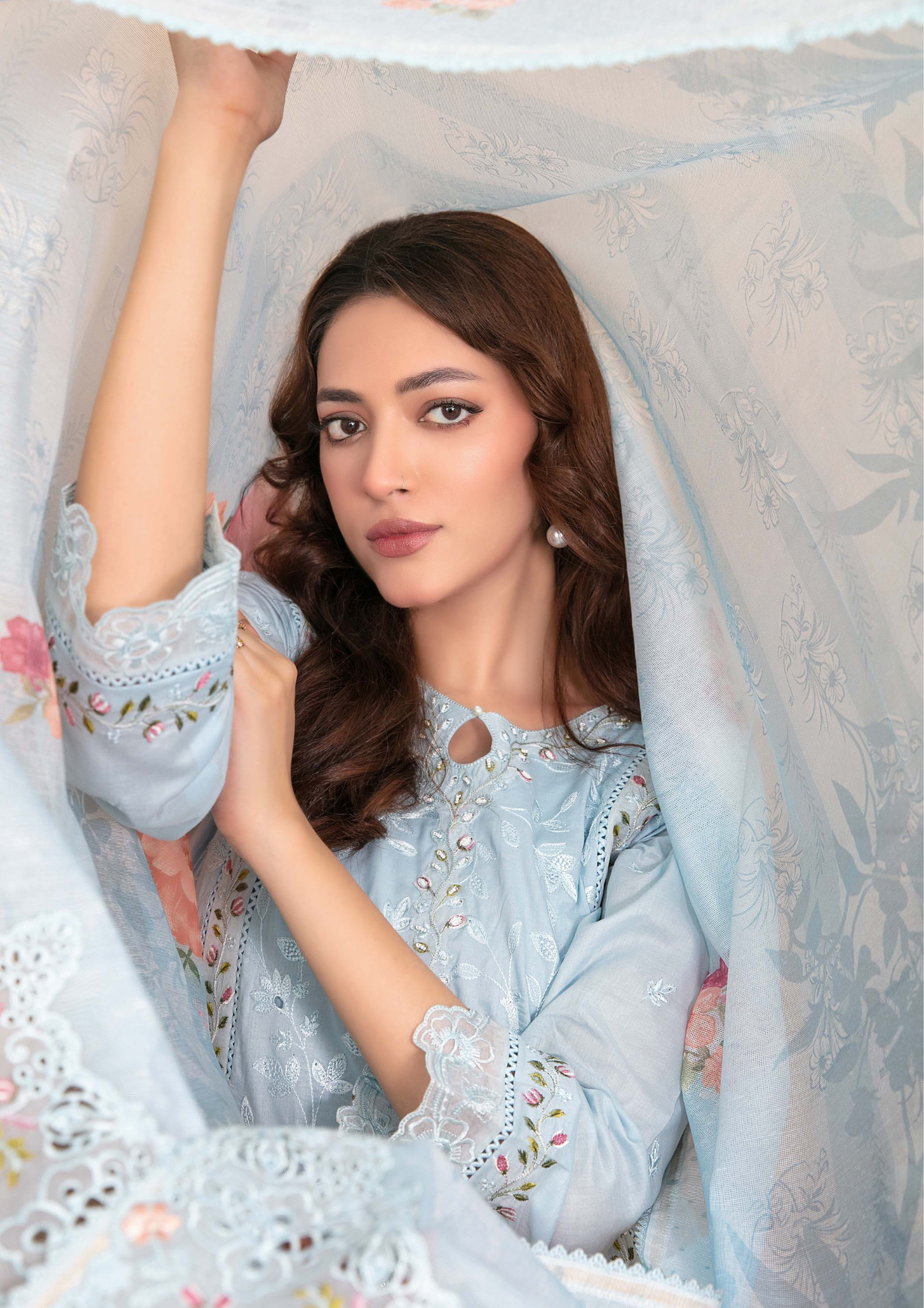 ERSA - Semi Stitched 3-Piece Embroidered Lawn