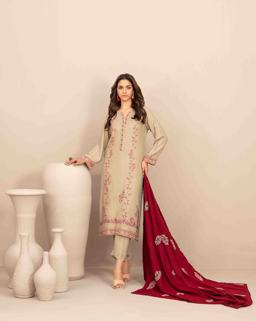 INAYA - Semi Stitched Embroidered