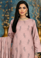 NOORI - Unstitched 3-PCS Broshia Leather Peach