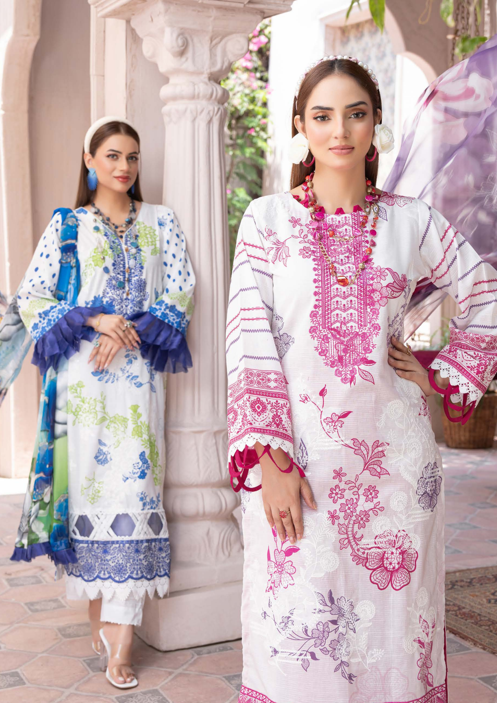 DHAGAY - Unstitched 3-Piece Embroidered Lawn