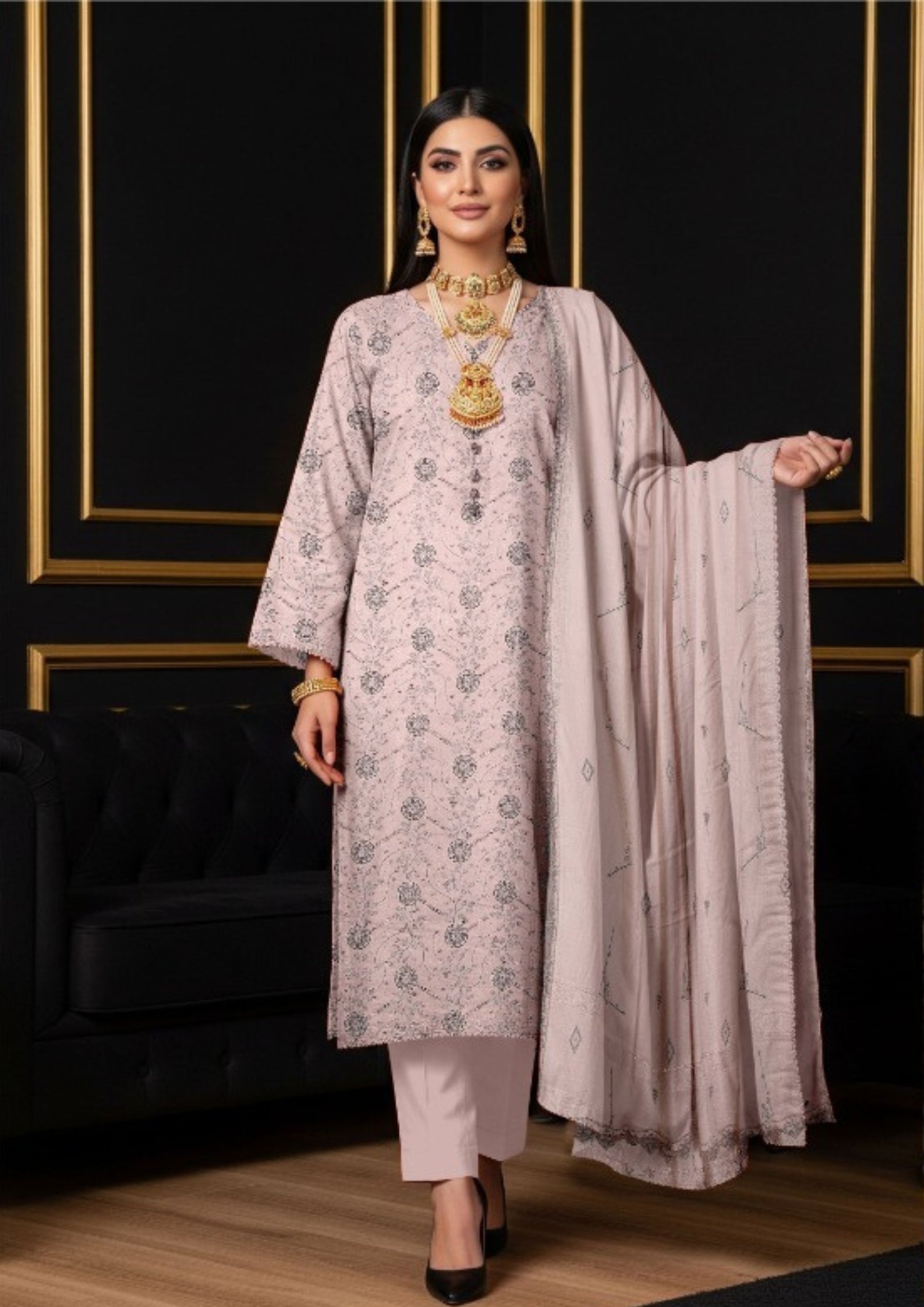 BULBUL - Unstitched Pashmina Dhanak