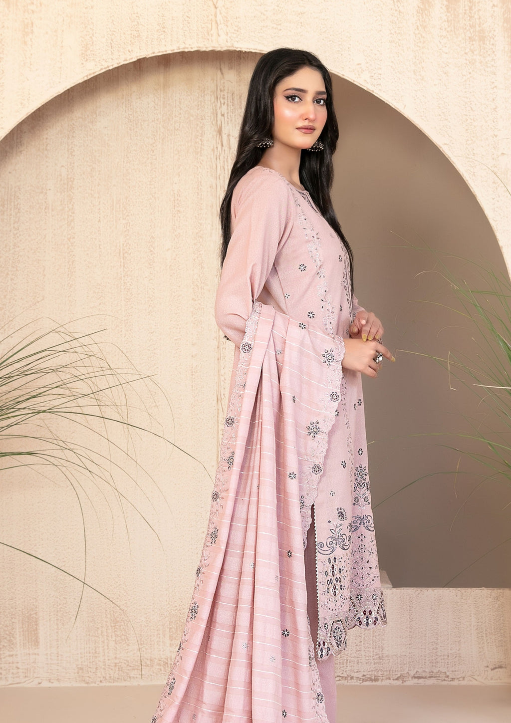 AYZEL - Unstitched Embroidered Karrandi