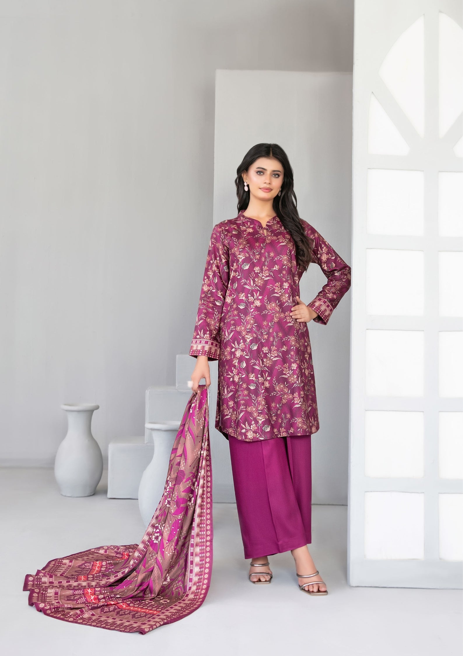 AFSANA - Unstitched Digital Printed Twill