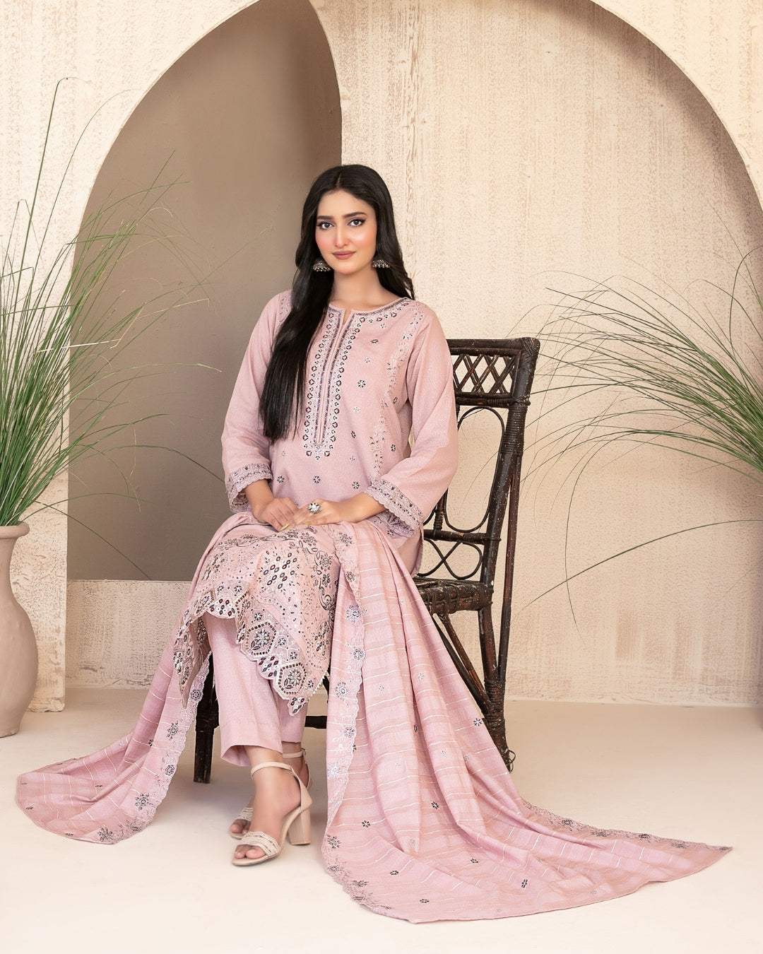 AYZEL - Unstitched Embroidered Karrandi
