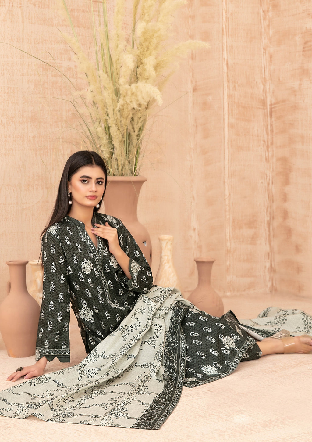 ZIMAL - Unstitched Embroidered Khaddar
