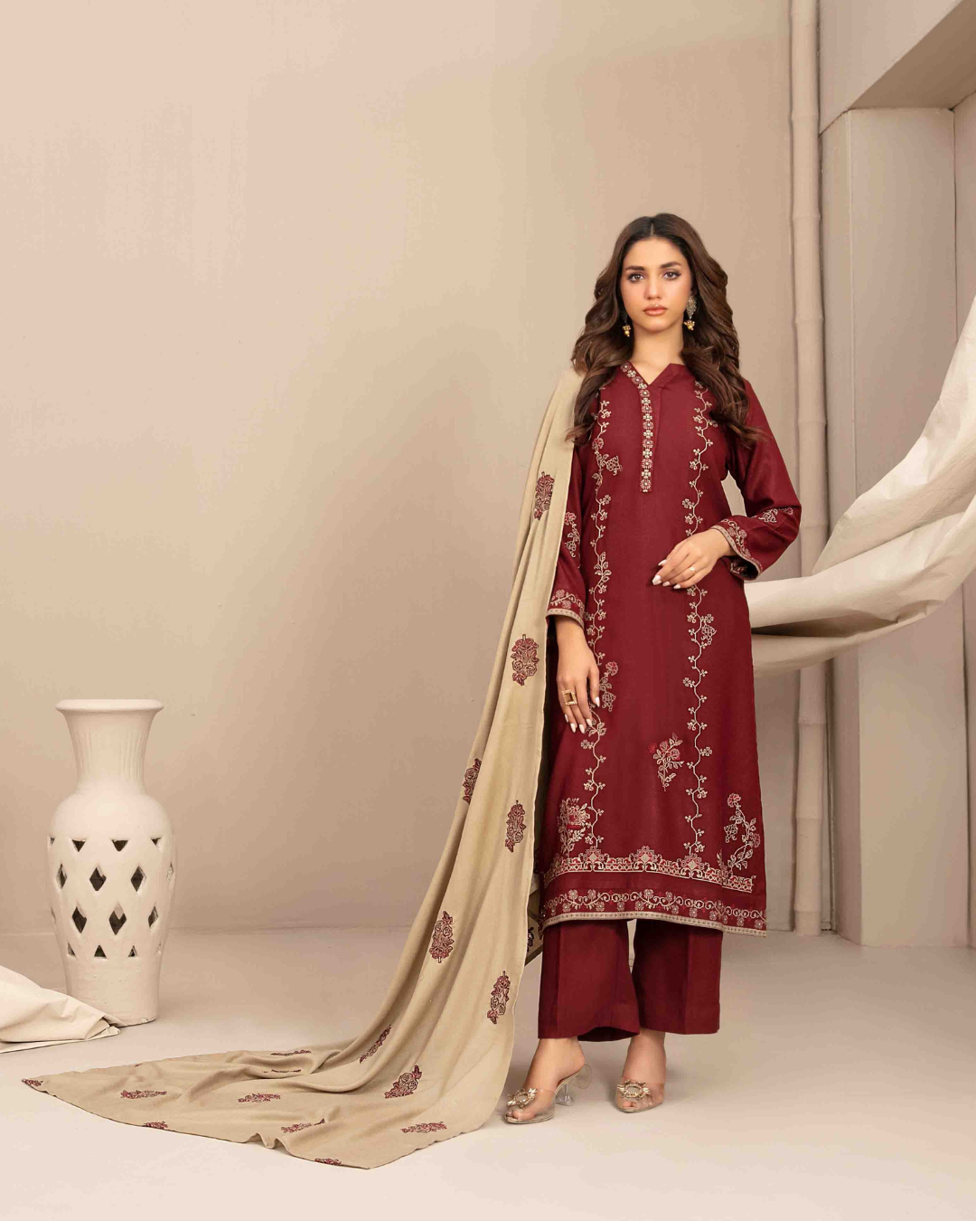INAYA - Semi Stitched Embroidered