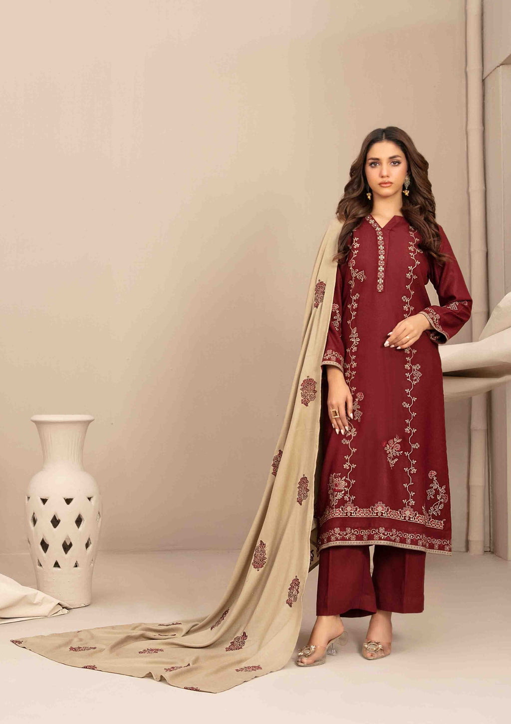 INAYA - Semi Stitched Embroidered
