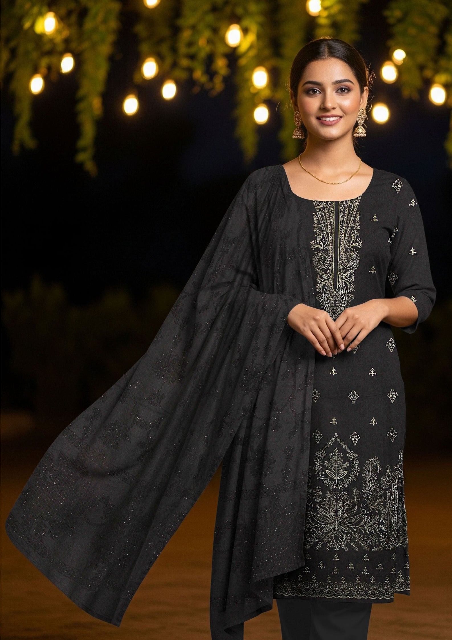 TABASSUM - Embroidered Dhanak