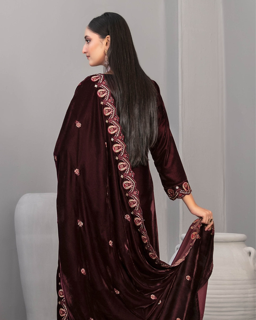 NAFISA - Unstitched Luxury Velvet
