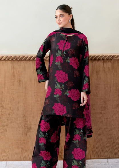NAQSH-E-NAAZ - Unstitched 3-Piece Digital Bana Dora Lawn