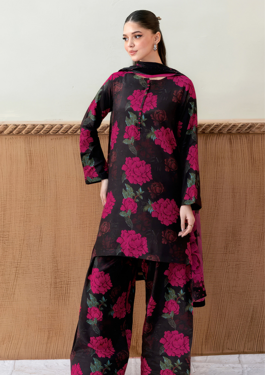 NAQSH-E-NAAZ - Unstitched 3-Piece Digital Bana Dora Lawn