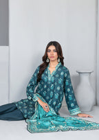 AFSANA - Unstitched Digital Printed Twill