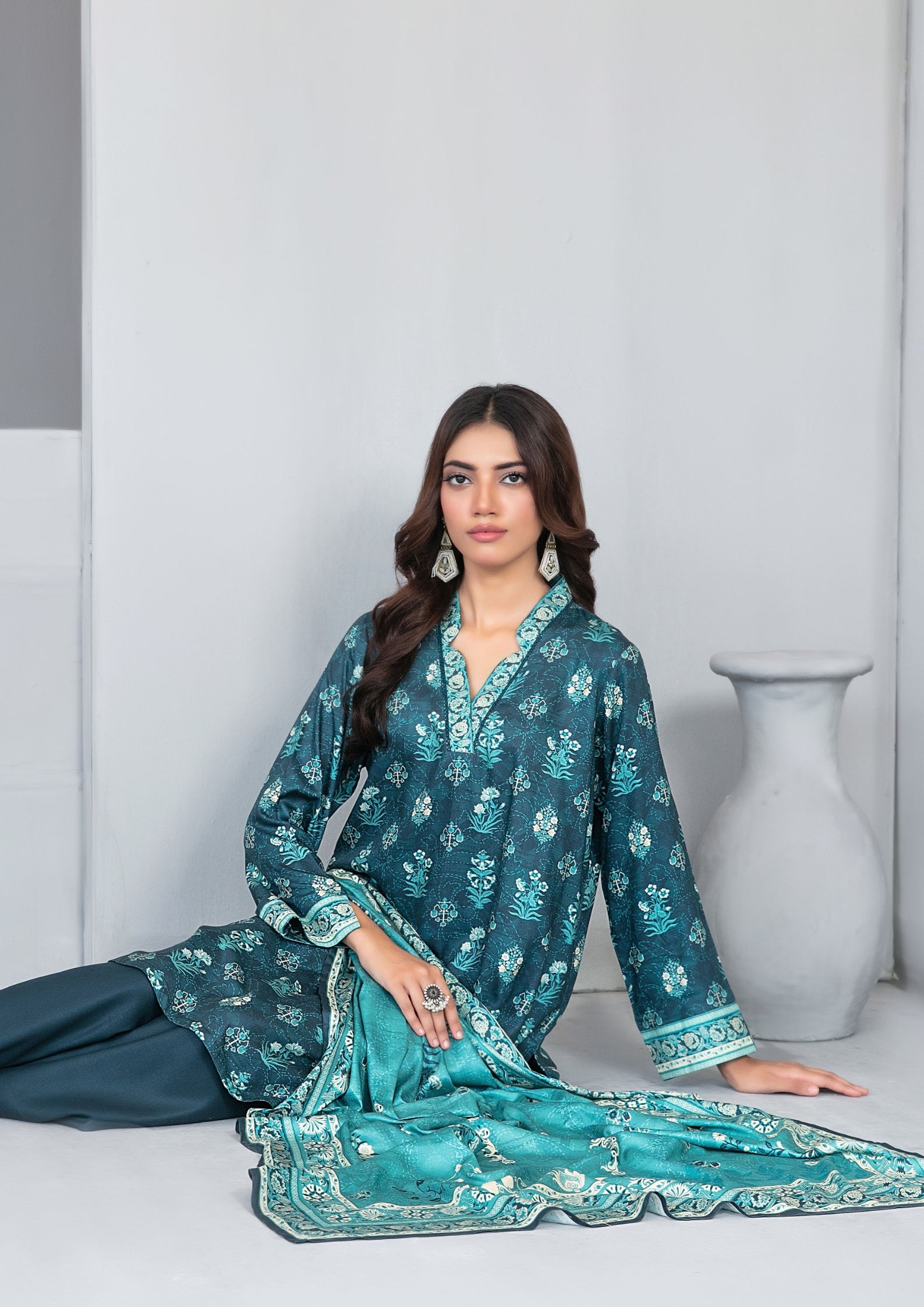 AFSANA - Unstitched Digital Printed Twill