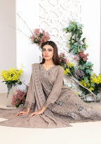 AYZEL - Unstitched  Embroidered Karrandi