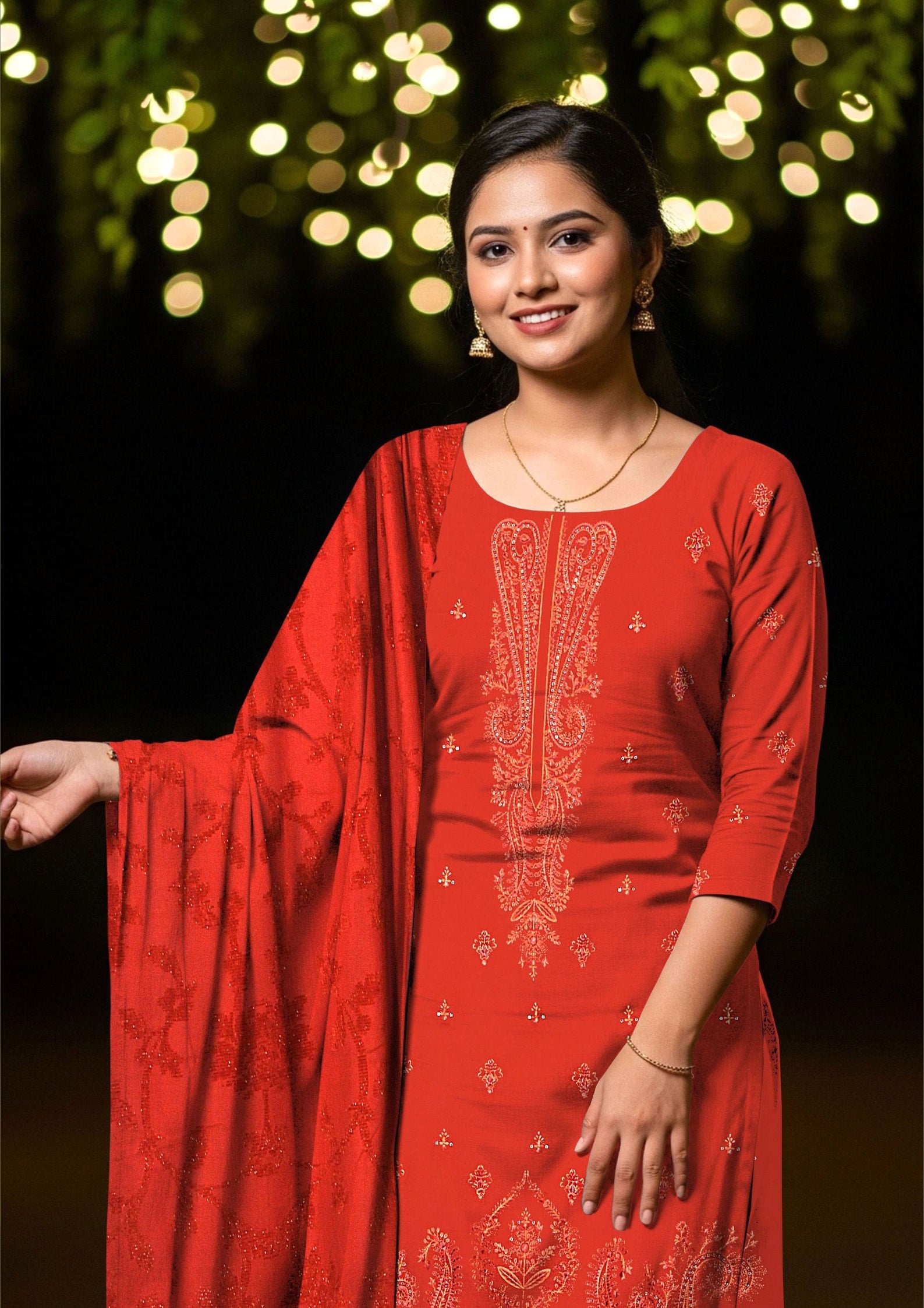 TABASSUM - Embroidered Dhanak
