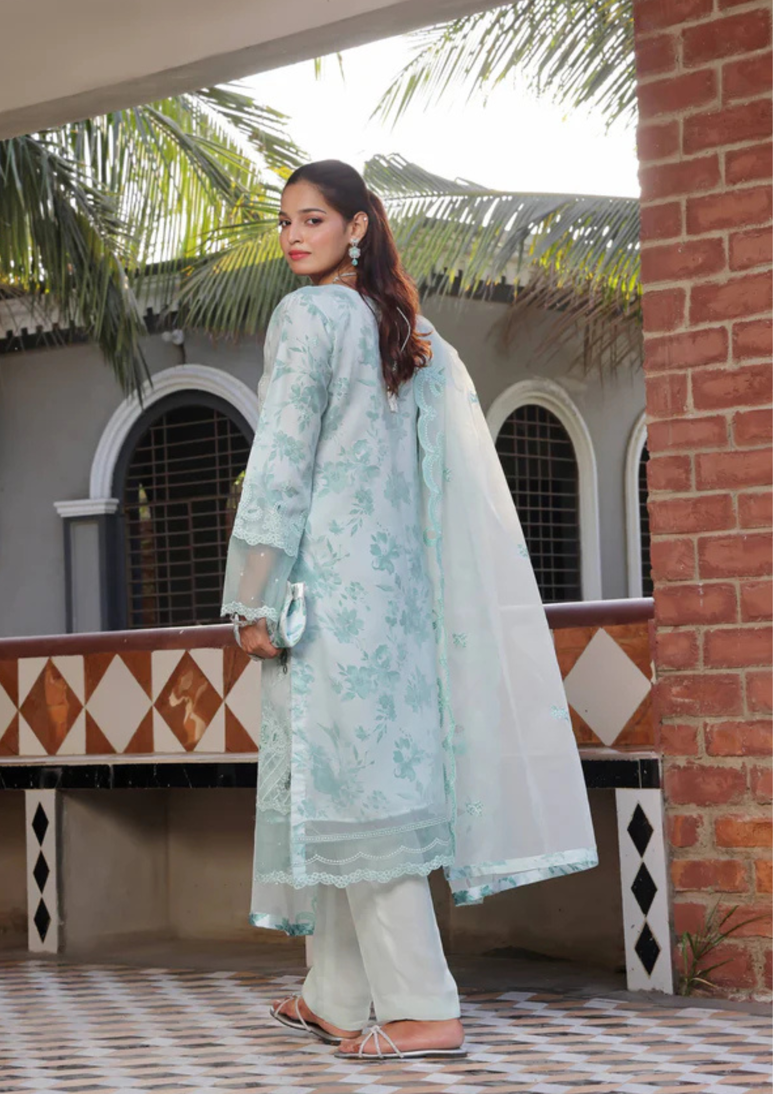 HAYA - Semi Stitched 3 - Piece Organza