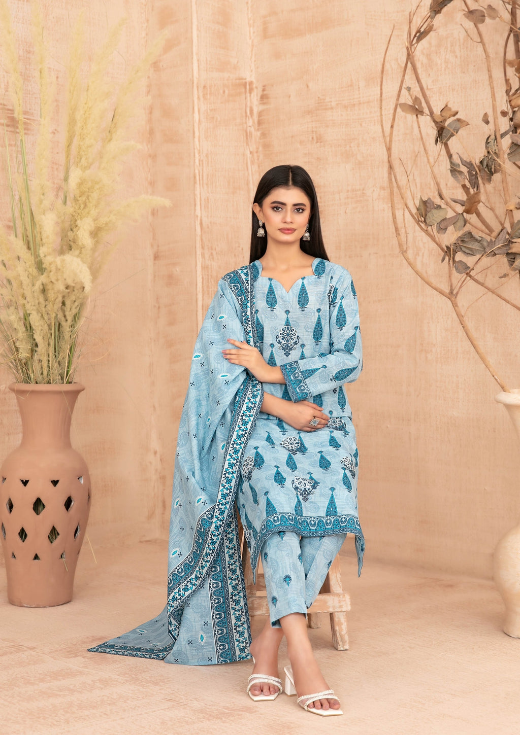 ZIMAL - Unstitched Embroidered Khaddar