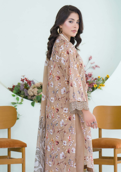 PEHNAWAA - Unstitched 3-Piece Digital Printed Lawn