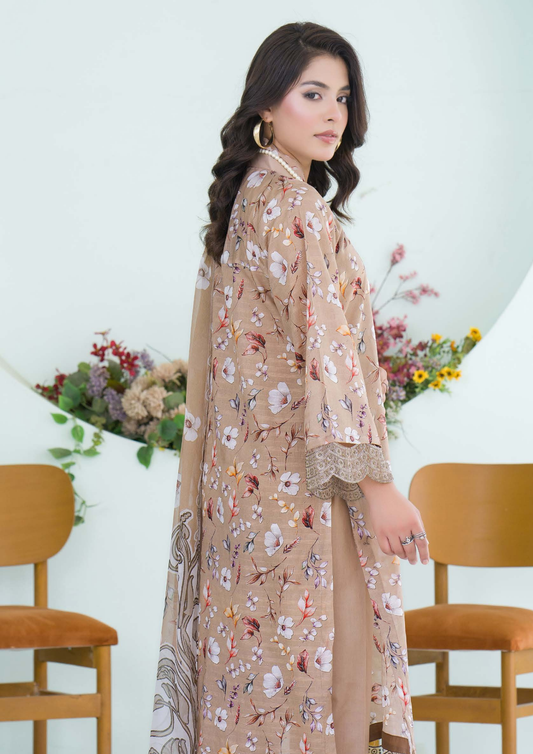 PEHNAWAA - Unstitched 3-Piece Digital Printed Lawn