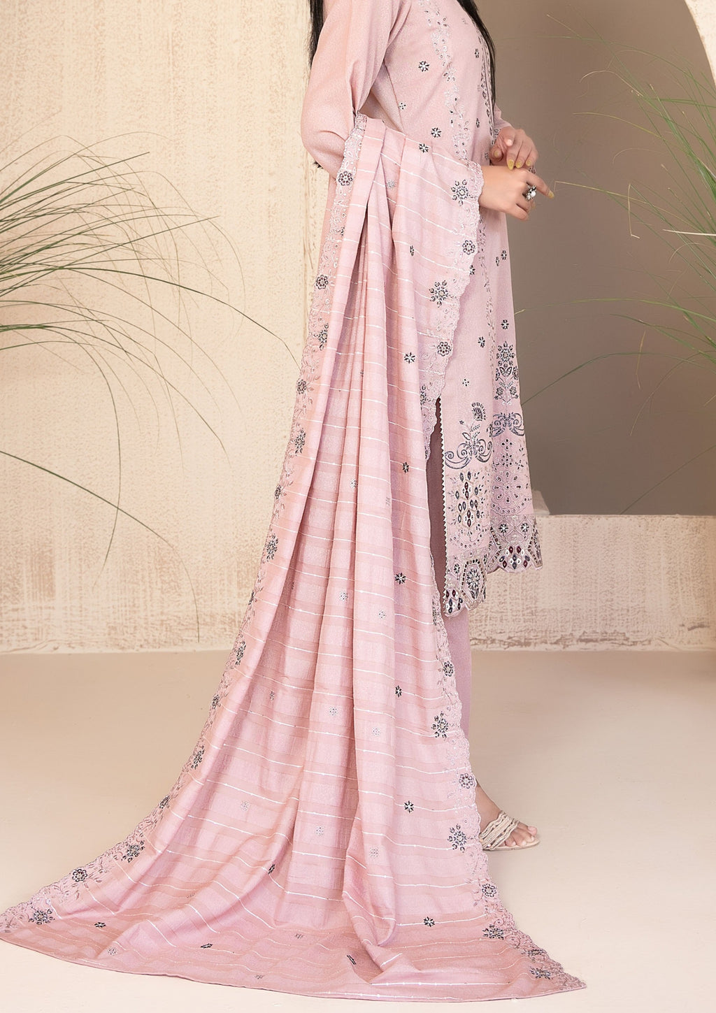 AYZEL - Unstitched Embroidered Karrandi