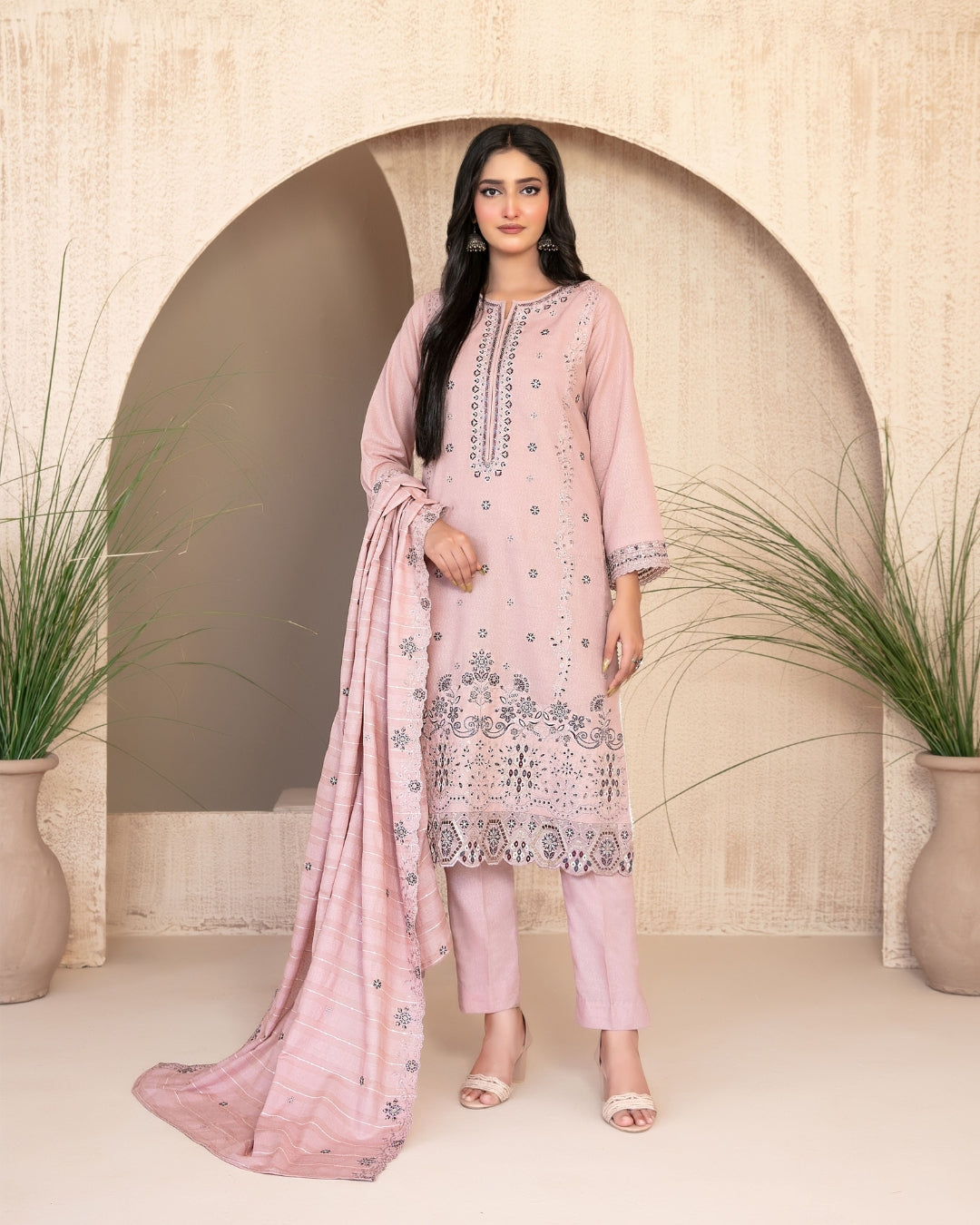 AYZEL - Unstitched Embroidered Karrandi