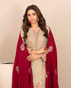 INAYA - Semi Stitched Embroidered