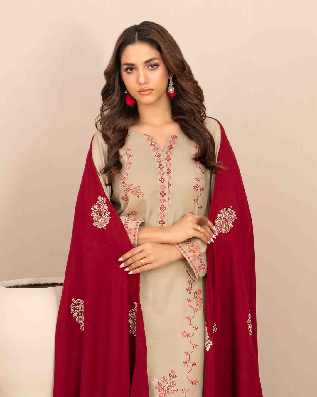 INAYA - Semi Stitched Embroidered