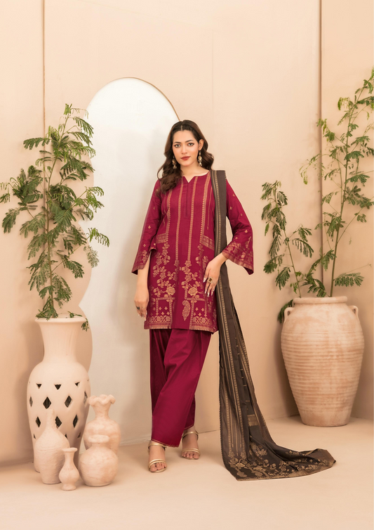 LAWN TALE - Unstitched 3-Piece Broshia Banarsi Lawn