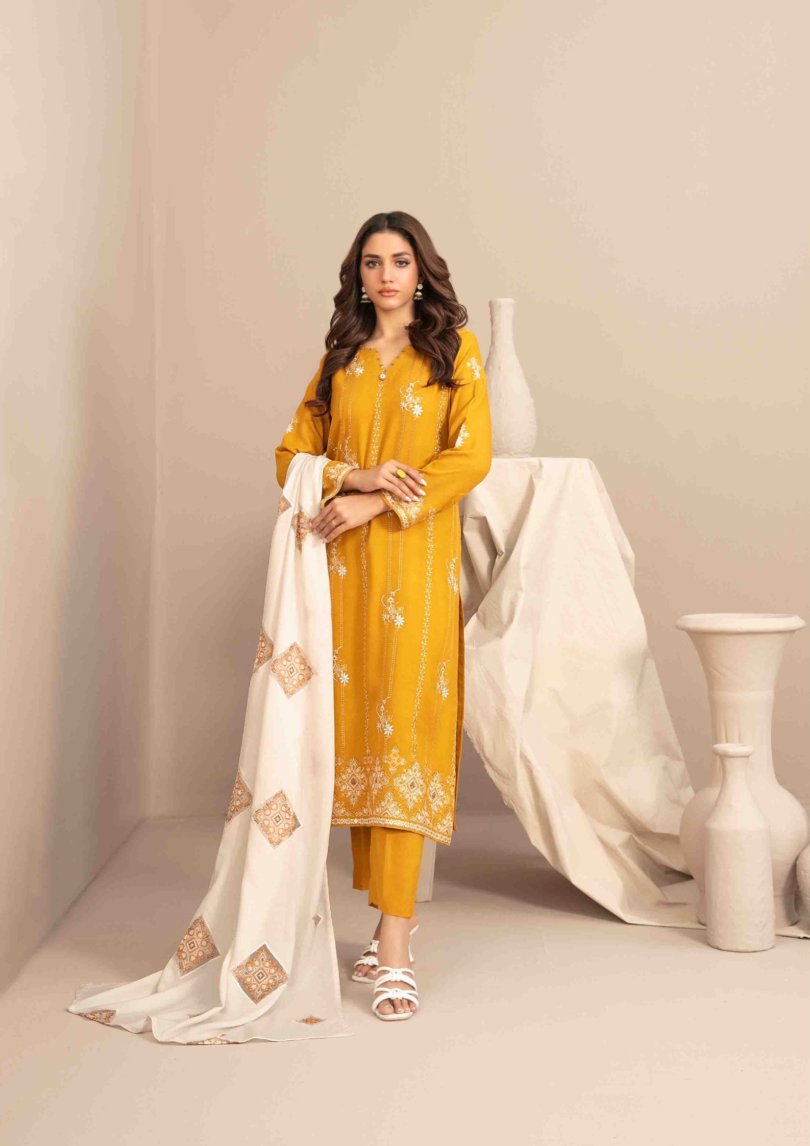 INAYA - Semi Stitched Embroidered