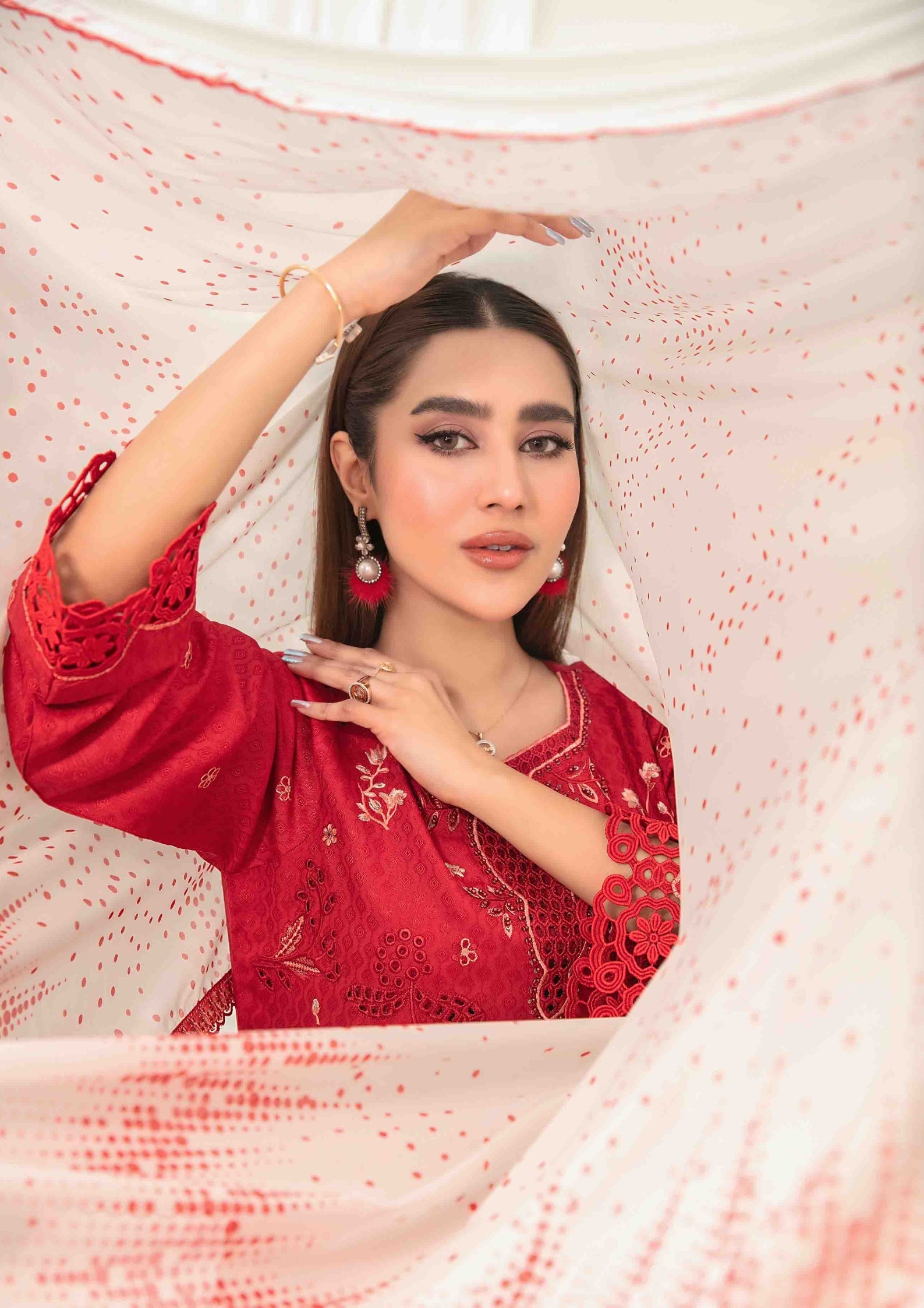 ZAFRAH - Semi Stitched Embroidered Viscose
