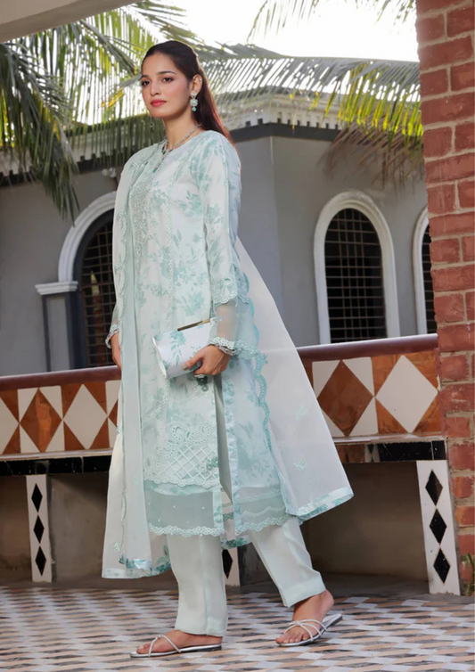 HAYA - Semi Stitched 3 - Piece Organza