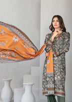 AFSANA - Unstitched Digital Printed Twill