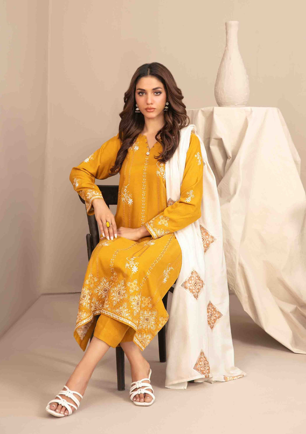 INAYA - Semi Stitched Embroidered