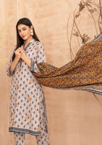 ZIMAL - Unstitched Embroidered Khaddar
