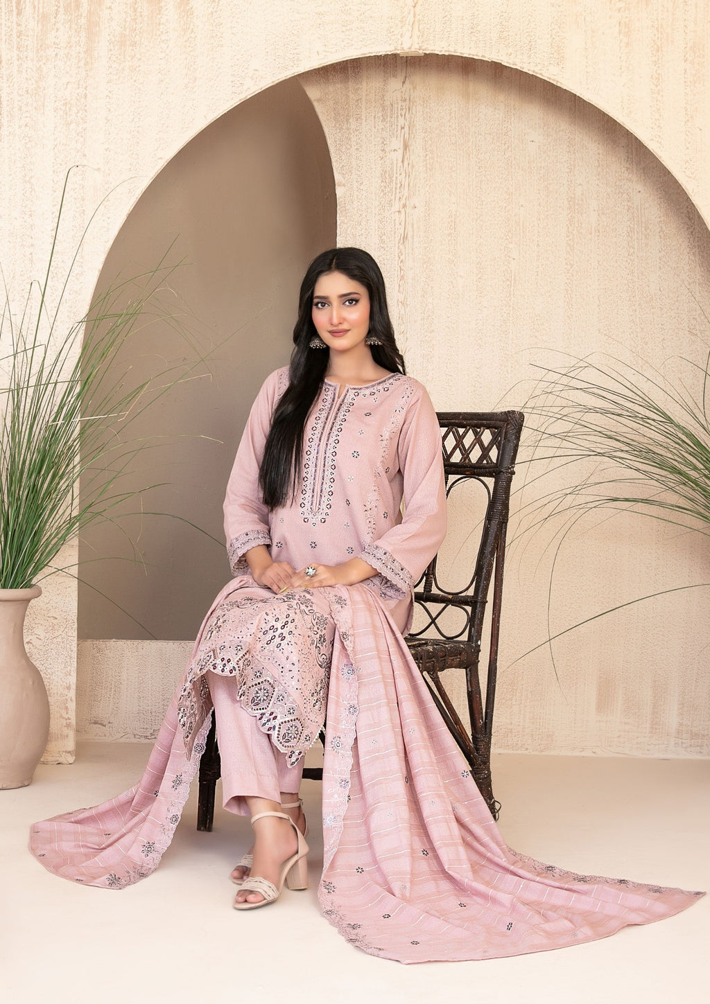 AYZEL - Unstitched Embroidered Karrandi