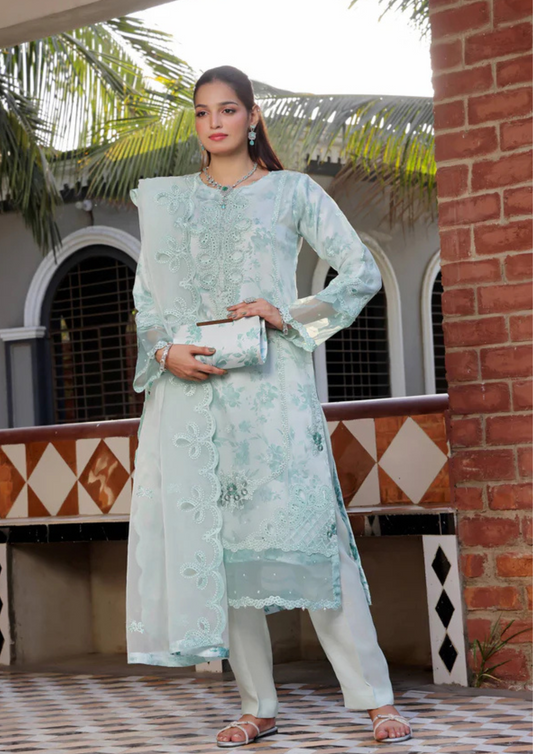 HAYA - Semi Stitched 3 - Piece Organza