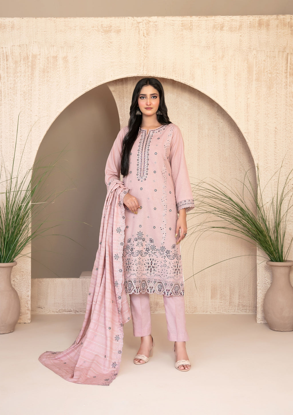 AYZEL - Unstitched Embroidered Karrandi